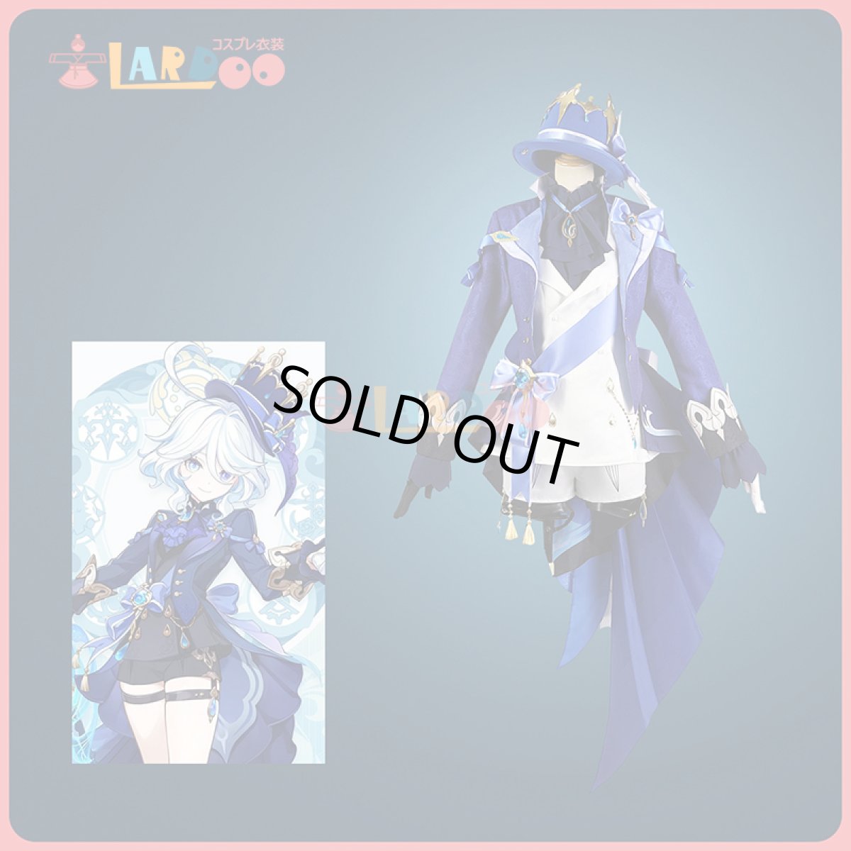 画像1: 【生産停止】原神 Genshin フォンテーヌ フリーナ フォカロルス コスプレ衣装 通常版 コスチューム cosplay (1)