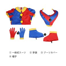 画像6: アメイジング・デジタル・サーカス The Amazing Digital Circus ポムニ/Pomni コスプレ衣装 子供用 コスチューム cosplay (6)