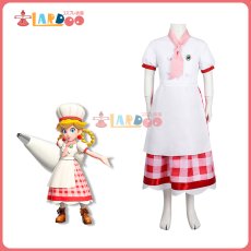 画像6: 【在庫あり】プリンセスピーチ ショータイム! パティシエピーチ姫 コスプレ衣装 子供用 コスチューム PrincessPeachShowtime cosplay (6)