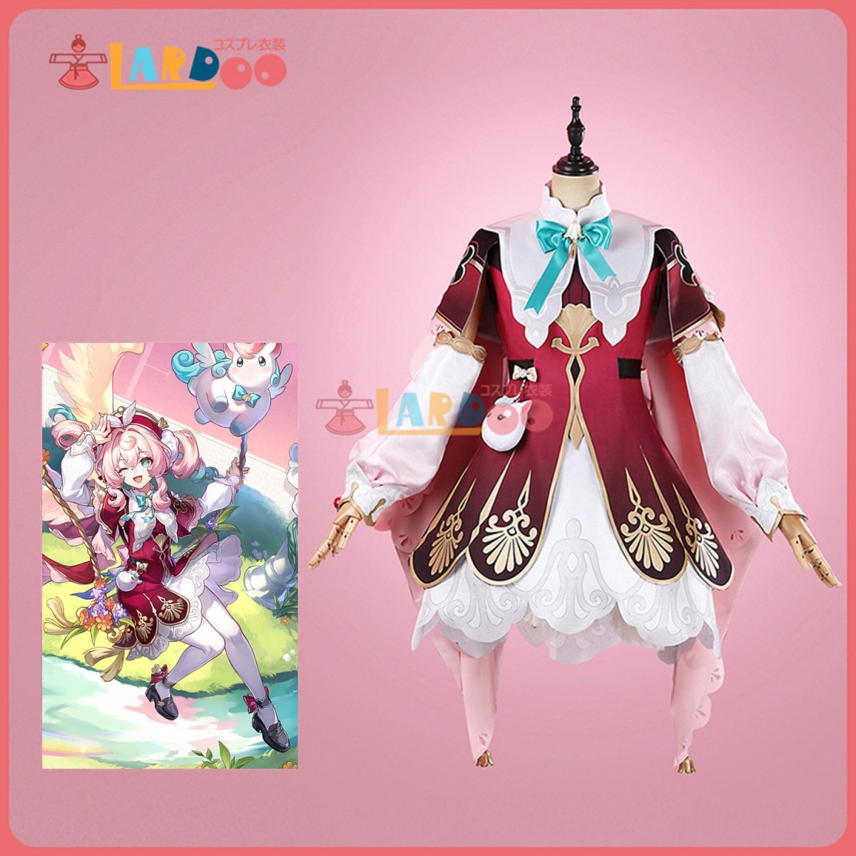 画像8: 【在庫あり】崩壊スターレイル HonkaiStarRail ヒアンシー-Hyacine コスプレ衣装 コスチューム cosplay (8)