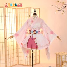 画像5: ラブライブ！サンシャイン!!  LoveLive! Sunshine!!  黒澤ルビィ 桜和装 コスプレ衣装 コスチューム cosplay (5)