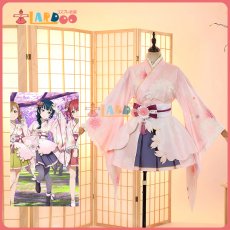 画像1: ラブライブ！サンシャイン!!  LoveLive! Sunshine!!  津島善子 桜和装 コスプレ衣装 コスチューム cosplay (1)