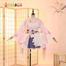画像2: ラブライブ！サンシャイン!!  LoveLive! Sunshine!!  津島善子 桜和装 コスプレ衣装 コスチューム cosplay (2)