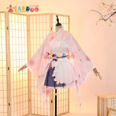 画像3: ラブライブ！サンシャイン!!  LoveLive! Sunshine!!  津島善子 桜和装 コスプレ衣装 コスチューム cosplay (3)