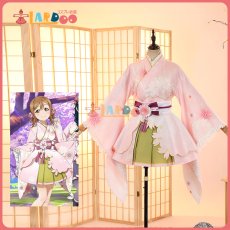 画像1: ラブライブ！サンシャイン!!  LoveLive! Sunshine!!  国木田花丸 桜和装 コスプレ衣装 コスチューム cosplay (1)