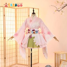 画像2: ラブライブ！サンシャイン!!  LoveLive! Sunshine!!  国木田花丸 桜和装 コスプレ衣装 コスチューム cosplay (2)