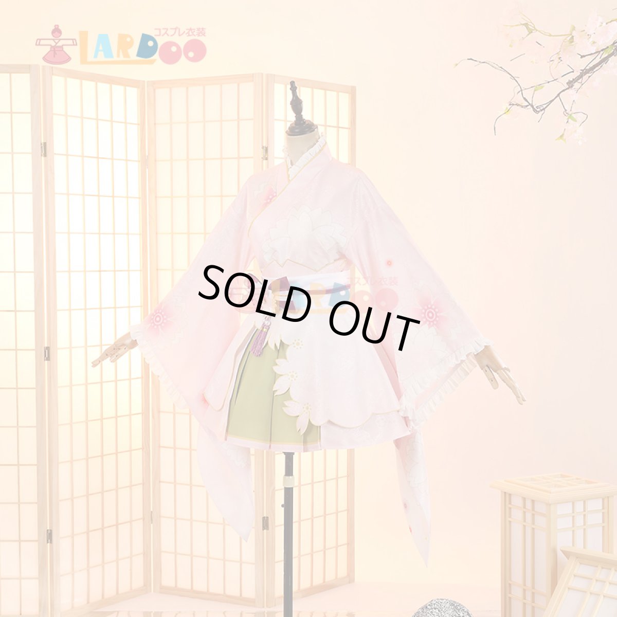 画像3: ラブライブ！サンシャイン!!  LoveLive! Sunshine!!  国木田花丸 桜和装 コスプレ衣装 コスチューム cosplay (3)