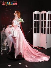 画像2: ソードアート・オンライン SAO アスナ 結城明日奈 ウエディングアスナ バラの花嫁 コスプレ衣装 コスチューム (2)