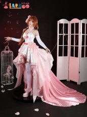 画像3: ソードアート・オンライン SAO アスナ 結城明日奈 ウエディングアスナ バラの花嫁 コスプレ衣装 コスチューム (3)