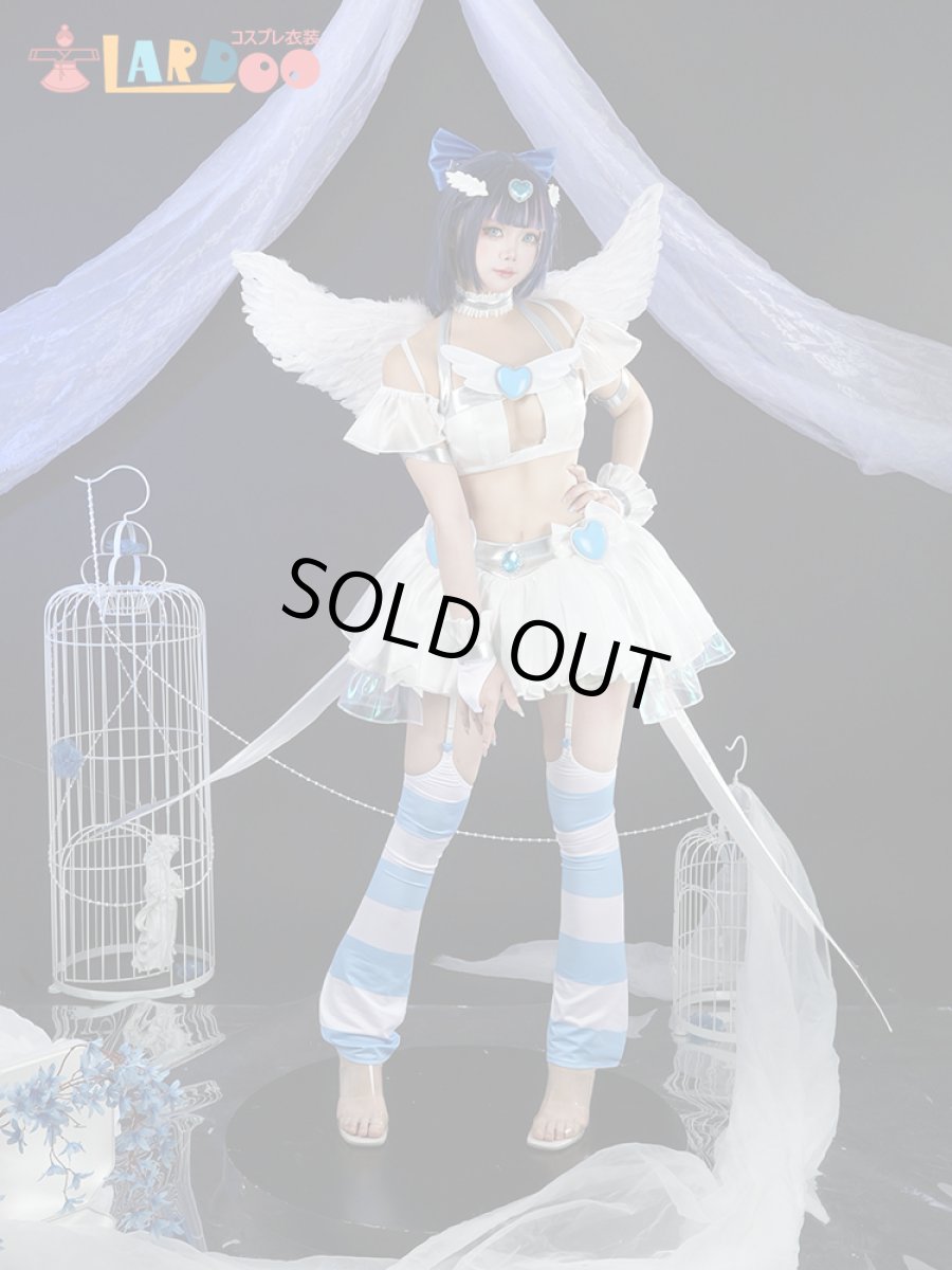 画像2: パンティ&ストッキングwithガーターベルト アナーキー·ストッキング 天使スーツ コスプレ衣装 コスチューム cosplay (2)