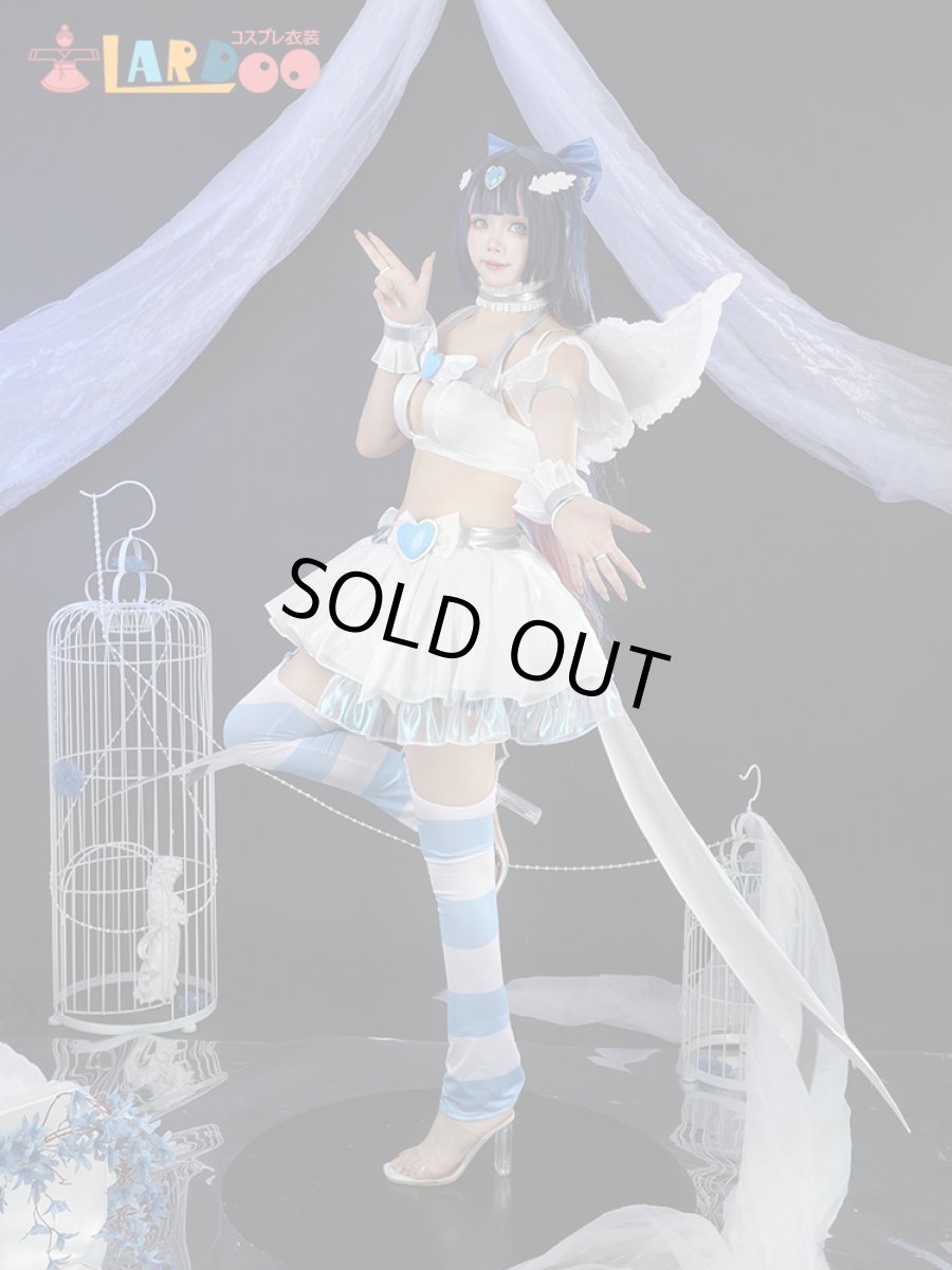 画像3: パンティ&ストッキングwithガーターベルト アナーキー·ストッキング 天使スーツ コスプレ衣装 コスチューム cosplay (3)