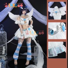 画像1: パンティ&ストッキングwithガーターベルト アナーキー·ストッキング 天使スーツ コスプレ衣装 コスチューム cosplay (1)