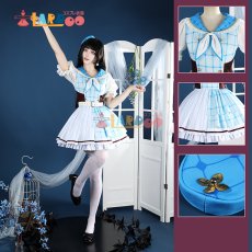 画像1: ラブライブ！サンシャイン!!  アクア15周年 高海千歌 桜内梨子 松浦果南 黒澤ダイヤ 黒澤ルビィ 渡辺曜 全員通用ワンピース コスプレ衣装 コスチューム cosplay (1)