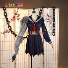 画像7: サイレントヒルf SILENT HILLf  深水 雛子 腕カバー仮面付き コスプレ衣装 コスチューム cosplay (7)