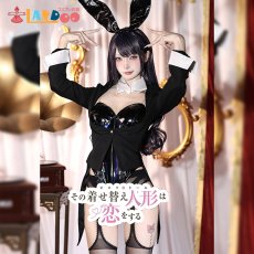 画像1: その着せ替え人形は恋をする 喜多川海夢 十六夜ありさ バニースーツ コスプレ衣装 コスチューム  (1)