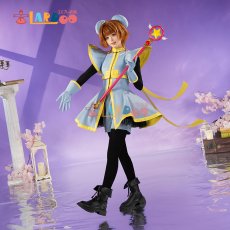画像1: カードキャプターさくら 木之本桜-きのもと さくら 戦闘服 コスプレ衣装 パニエ付き コスチューム cosplay (1)