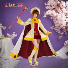 画像1: カードキャプターさくら 木之本桜-きのもと さくら 戦闘服 コスプレ衣装 コスチューム cosplay (1)