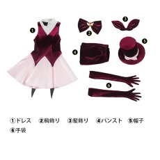 画像5: 怪盗セイント・テール　羽丘 芽美-はねおか めいみ コスプレ衣装 コスチューム  (5)