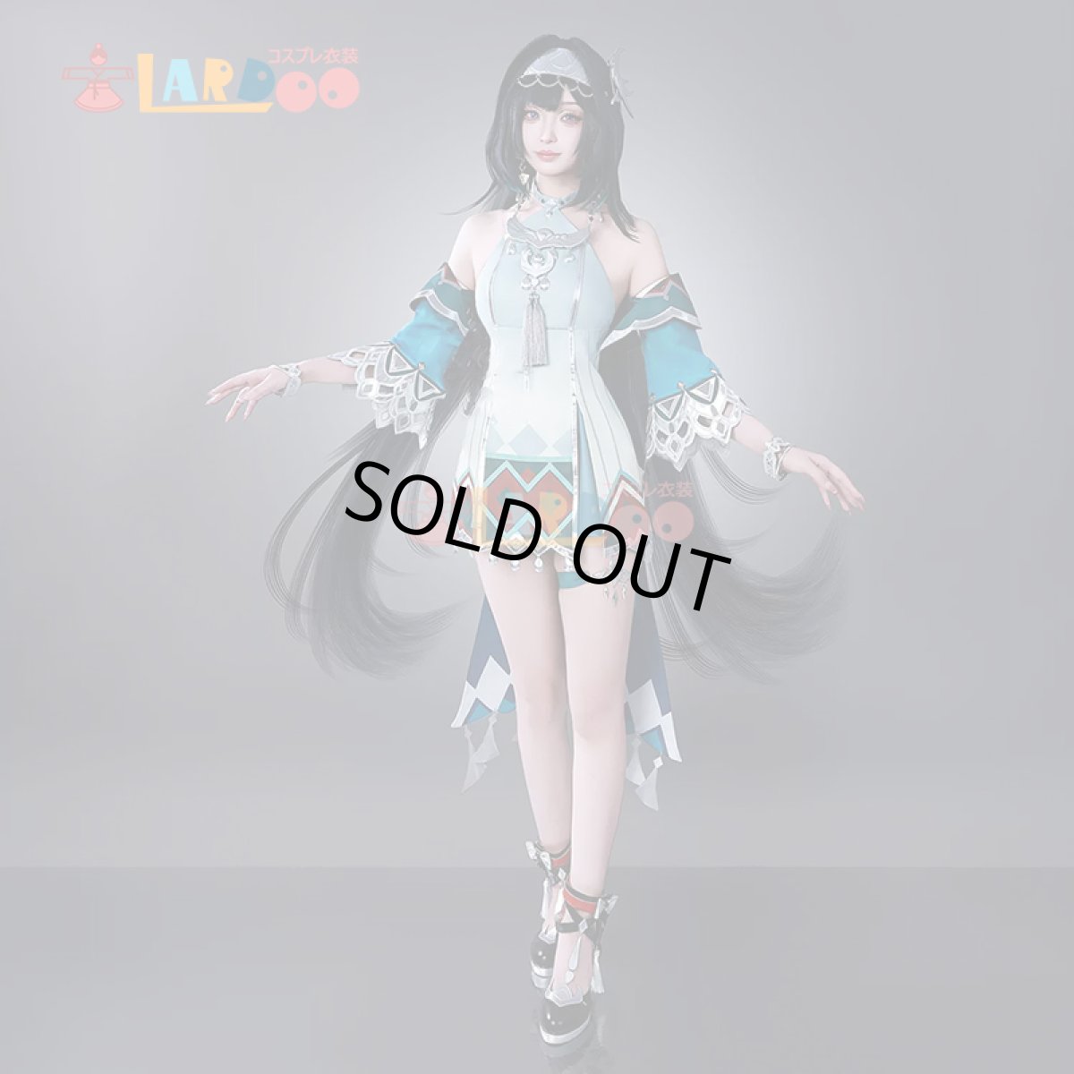 画像2: 原神 Genshin 璃月 藍硯-ランヤン コスプレ衣装 コスチューム cosplay  (2)