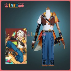 画像1: 原神 Genshin ベネット-「燃えろ！ラクガキ大冒険」 コスプレ衣装 コスチューム cosplay (1)