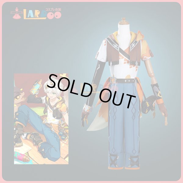 原神 Genshin ベネット-「燃えろ！ラクガキ大冒険」 コスプレ衣装