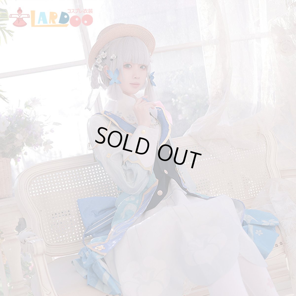 画像3: 【生産停止】原神 Genshin 稲妻 神里綾華-スキン「花時に訪れた手紙」 コスプレ衣装 コスチューム cosplay (3)