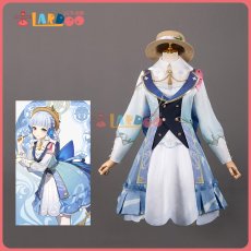 画像4: 【生産停止】原神 Genshin 稲妻 神里綾華-スキン「花時に訪れた手紙」 コスプレ衣装 コスチューム cosplay (4)
