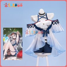 画像1: アークナイツ Arknights スカジ 水着 コスプレ衣装 コスチューム (1)