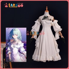 画像1: 鳴潮 メイチョウ Wuthering Waves フローヴァ-Phrolova 白ワンピース コスプレ衣装 コスチューム cosplay (1)