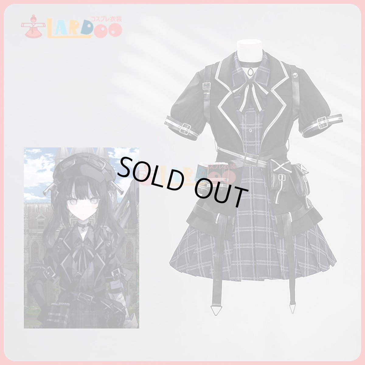 画像1: 【生産停止】魔法少女ノ魔女裁判 黒部ナノカ コスプレ衣装 コスチューム cosplay (1)