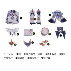画像4: 原神 Genshin 魔女会・コードN ニコ・リヤン Nicole Reeyn コスプレ衣装 通常版 コスチューム cosplay (4)