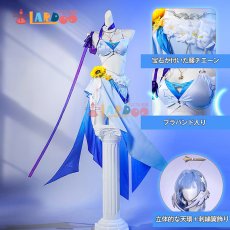 画像2: 【一週間内出荷】崩壊スターレイル HonkaiStarRail ロビン・夏空の歌 コスプレ衣装 マイク付き コスチューム (2)