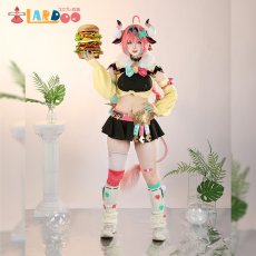 画像1: 【在庫あり】原神 Genshin ナタ ヴァレサ-Varesa コスプレ衣装 金属神の目版 コスチューム cosplay (1)