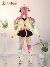 画像2: 【在庫あり】原神 Genshin ナタ ヴァレサ-Varesa コスプレ衣装 金属神の目版 コスチューム cosplay (2)