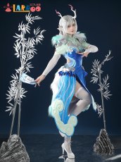 画像3: 【在庫あり】オーバーウォッチ2  OW キリコ  白澤スキン コスプレ衣装 コスチューム cosplay (3)