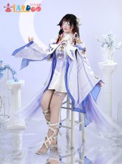 画像3: 【在庫あり】原神 Genshin ナド・クライ 「少女」コロンビーナ-Columbina コスプレ衣装 コスチューム cosplay (3)