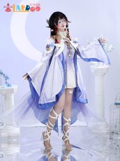 画像4: 【在庫あり】原神 Genshin ナド・クライ 「少女」コロンビーナ-Columbina コスプレ衣装 コスチューム cosplay (4)