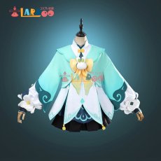 画像6: 原神 Genshin 璃月 瑶瑶/ヨォーヨ-「竹林に響く雨音」 コスプレ衣装 コスチューム  cosplay  (6)