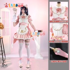 画像1: オーバーウォッチ2 × ストリートファイター6 OW2 キリコ 猫耳メイドスキン コスプレ衣装 コスチューム cosplay (1)