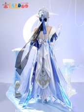 画像5: 原神 Genshin スネージナヤ 氷神 アナスターシャ コスチューム コスプレ衣装 (5)