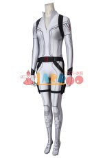 画像3: ブラック・ウィドウ ナターシャ・ロマノフ Black Widow Natasha Romanoff White suit 全身タイツ ジャンプスーツ ベルトセット付き コスプレ衣装  コスチューム cosplay (3)