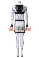 画像5: ブラック・ウィドウ ナターシャ・ロマノフ Black Widow Natasha Romanoff White suit 全身タイツ ジャンプスーツ ベルトセット付き コスプレ衣装  コスチューム cosplay (5)