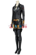 画像2: ブラック・ウィドウ ナターシャ・ロマノフ Black Widow Natasha Romanoff Black suit 全身タイツ ジャンプスーツ ベルトセット付き コスプレ衣装  コスチューム cosplay (2)