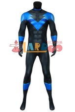 画像2: バットマン:アンダー・ザ・レッドフード ナイトウイング  Batman: Under the Red Hood Nightwing ジャンプスーツ コスプレ衣装  コスチューム cosplay (2)