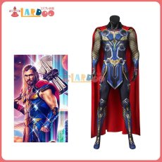 画像1: ソー:ラブ・アンド・サンダー Thor: Love and Thunder ソー/Thor ジャンプスーツ コスプレ衣装 コスチューム cosplay (1)