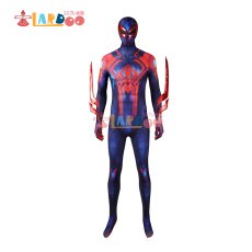 画像2: スパイダーマン:アクロス・ザ・スパイダーバース スパイダーマン2099 ミゲル・オハラ Miguel O'Hara ジャンプスーツ アーム道具付き コスプレ衣装 コスチューム cosplay (2)