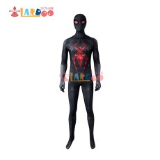画像2: スパイダーマンPS5 Spider-Man マイルズ モラレス/Miles Morales Advanced Dark Suit 全身タイツ ボデイースーツ コスプレ衣装 コスチューム cosplay (2)