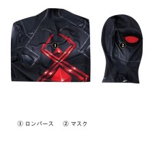 画像6: スパイダーマンPS5 Spider-Man マイルズ モラレス/Miles Morales Advanced Dark Suit 全身タイツ ボデイースーツ コスプレ衣装 コスチューム cosplay (6)