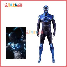 画像1: ブルービートル Blue Beetle2023 ハイメ・レイエス / ブルービートル ジャンプスーツ 全身タイツ コスプレ衣装  コスチューム  cosplay (1)