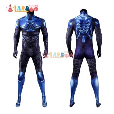 画像4: ブルービートル Blue Beetle2023 ハイメ・レイエス / ブルービートル ジャンプスーツ 全身タイツ コスプレ衣装  コスチューム  cosplay (4)